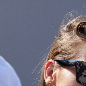 Amandine Petit dans les tribunes lors des Internationaux de France de Tennis de Roland Garros 2023. Paris, le 29 mai 2023. © Jacovides / Moreau / Bestimage 