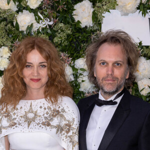 Florian Zeller et sa femme Marine Delterme - Photocall du dîner Vanity Fair x Louis Vuitton chez Fred l'Ecailler lors du 75ème Festival International du Film de Cannes, le 20 mai 2022. © Olivier Borde / Bestimage