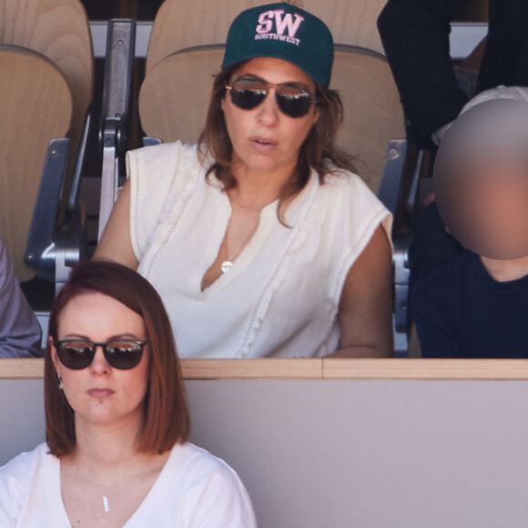 Léa Salamé était à Roland-Garros avec son fils et son beau-fils, à Paris, le 3 juin 2023.
© Jacovides-Moreau / Bestimage