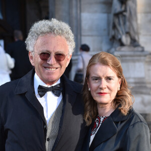 Nelson Monfort et sa femme Dominique arrivent au gala du 350ème anniversaire de l'Opéra Garnier à Paris, France, le 8 mai 2019. © Giancarlo Gorassini/Bestimage