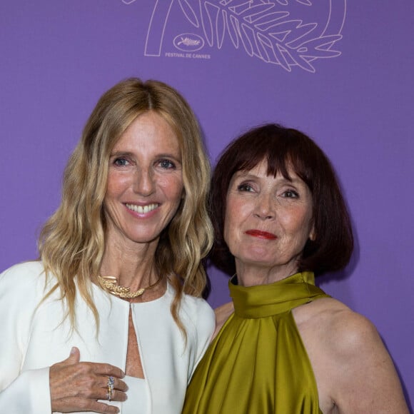 Sandrine Kiberlain, Sabine Azéma - Photocall du dîner du 75ème Festival International du Film de Cannes. Le 24 mai 2022 © Olivier Borde / Bestimage