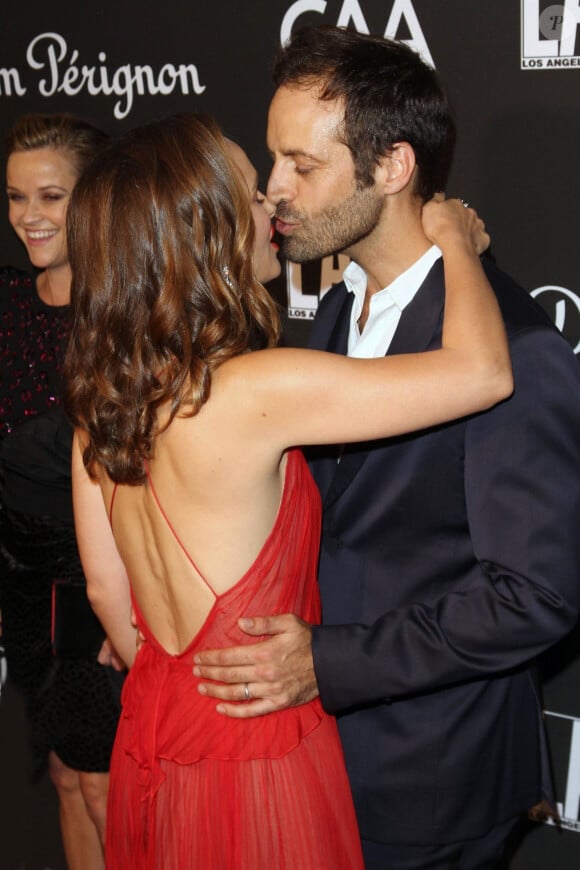 Il va notamment sortir un film la semaine prochaine, Carmen, sur la danse. 
Natalie Portman et son mari Benjamin Millepied - Les célébrités posent lors du photocall de la soirée "L.A. Dance Project" à Los Angeles le 20 octobre 2018. 