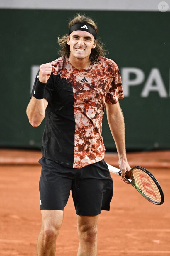 Stefanos Tsitsipas (Gre) - Internationaux de France de Roland Garros à Paris le 4 juin 2023. 