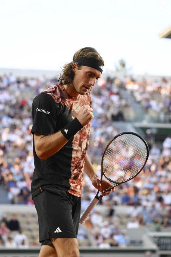 Stefanos Tsitsipas (Gre) - Internationaux de France de Roland Garros à Paris le 4 juin 2023. 