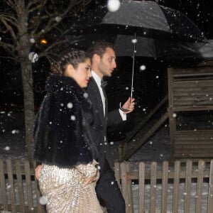 Mariage religieux de Andrea Casiraghi et Tatiana Santo Domingo en l'eglise de Rougemont a Gstaad, le 1er fevrier 2014. 