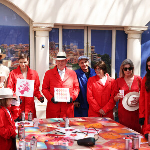 Le prince Jacques de Monaco, marquis des Baux, La princesse Gabriella de Monaco, comtesse de Carladès, Andrea Casiraghi, La princesse Charlène de Monaco, Le prince Albert II de Monaco, La princesse Stéphanie de Monaco, La princesse Caroline de Hanovre, Tatiana Santo Domingo - "Le rocher en fête" la principauté de Monaco fête le centenaire du prince Rainier III à Monaco, le 31 mai 2023. © Jean-Charles Vinaj/Pool Monaco/Bestimage 