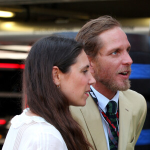 Andrea et Tatiana Casiraghi - La famille princière de Monaco assiste aux séances d'essais qualificatives du 80ème Grand Prix de Monaco de Formule 1 à Monaco le 27 mai 2023. © Jean-François Ottonello/Nice-Matin/Bestimage 