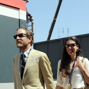 Andrea Casiraghi et sa femme Tatiana Santo Domingo, Khadja Nin, Charlotte Casiraghi - La famille princière de Monaco assiste aux séances d'essais qualificatives du 80ème Grand Prix de Monaco de Formule 1 à Monaco le 27 mai 2023. © Jean-François Ottonello/Nice-Matin/Bestimage 