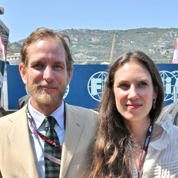 Neuf ans et demi après leur mariage, ils sont toujours aussi heureux ! 
Andrea Casiraghi et sa femme Tatiana Santo Domingo - La famille princière de Monaco assiste aux séances d'essais qualificatives du 80ème Grand Prix de Monaco de Formule 1 à Monaco le 27 mai 2023. © Bruno Bebert/Bestimage 