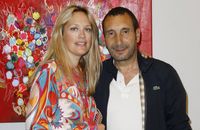 PHOTOS Virginie Guilhaume dévoile son bronzage doré, Zinedine Zoualem trop fier de sa chérie artiste