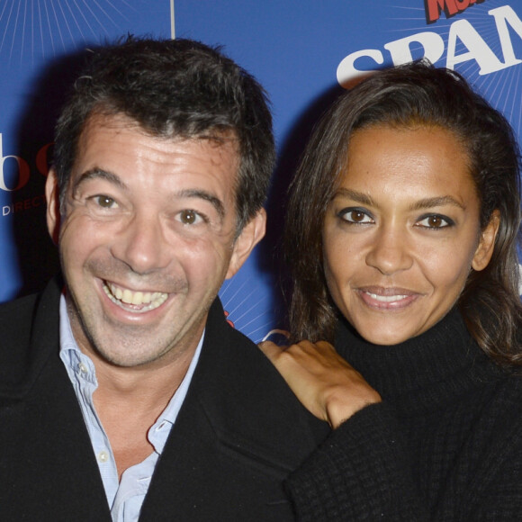 Stephane Plaza, Karine Le Marchand - Generale du Spectacle "Spamalot" a Bobino a Paris le 3 octobre 2013.
