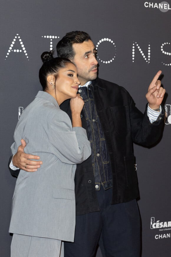 Leïla Bekhti et Jonathan Cohen - Photocall de la soirée des révélations des Cesar 2023 au Trianon à Paris le 16 janvier 2023. © Olivier Borde/Bestimage 