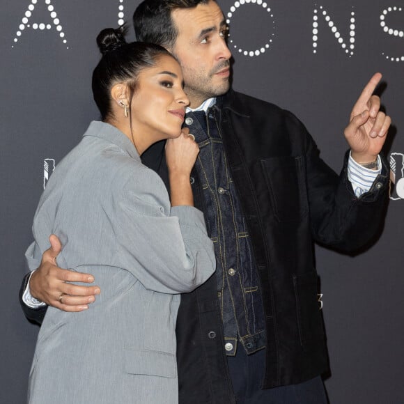 Leïla Bekhti et Jonathan Cohen - Photocall de la soirée des révélations des Cesar 2023 au Trianon à Paris le 16 janvier 2023. © Olivier Borde/Bestimage 