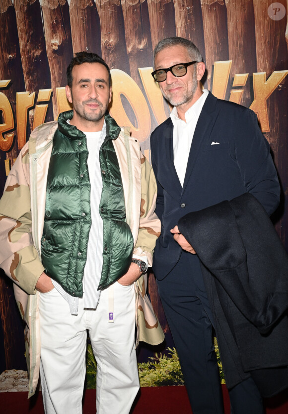 Jonathan Cohen et Vincent Cassel - Première du film Astérix et Obélix "L'Empire du Milieu" au cinéma Le Grand Rex à Paris le 15 janvier 2023. © Coadic Guirec/Bestimage 