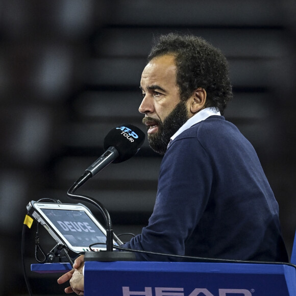 Kader Nouni (arbitre) lors de l'Open Sud de France 2021 à Montpellier, France, le 23 février 2021. © Jean-Baptiste Autissier/Panoramic/Bestimage