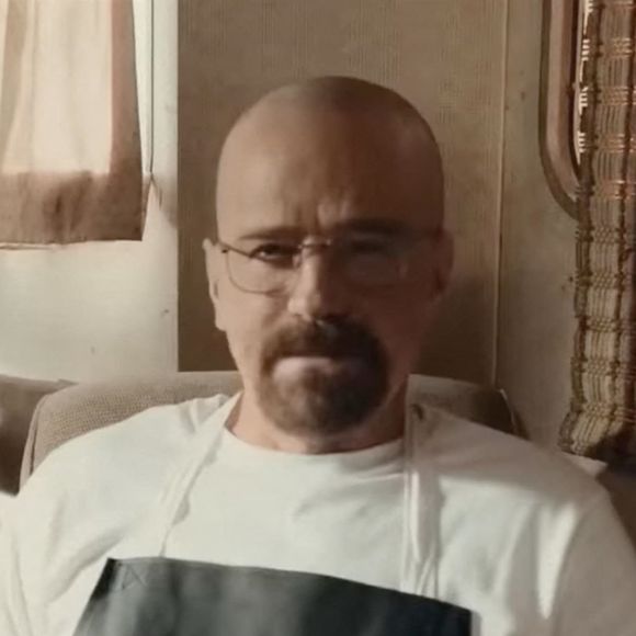 Bryan Cranston dans une publicité pour PopCorner's conçue spécialement pour le SuperBowl. 