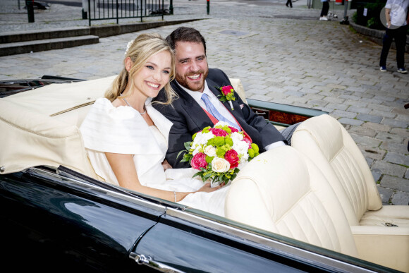 Mariage religieux du prince Johann Wenzel de Liechtenstein et de la comtesse Felicitas von Hartig en l'église des Servites de Vienne le 10 juin 2023. 