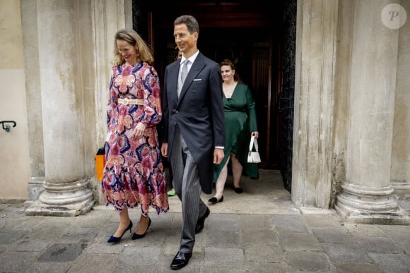 Mariage religieux du prince Johann Wenzel de Liechtenstein et de la comtesse Felicitas von Hartig en l'église des Servites de Vienne le 10 juin 2023. 