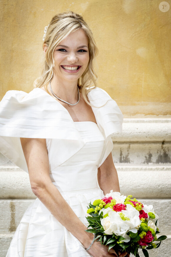 Le comte Lukas von Hartig, père d ela mariée - Mariage religieux du prince Johann Wenzel de Liechtenstein et de la comtesse Felicitas von Hartig en l'église des Servites de Vienne le 10 juin 2023. 