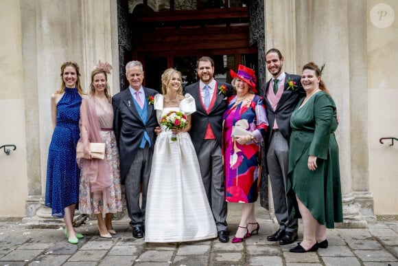 Mariage religieux du prince Johann Wenzel de Liechtenstein et de la comtesse Felicitas von Hartig en l'église des Servites de Vienne le 10 juin 2023. 