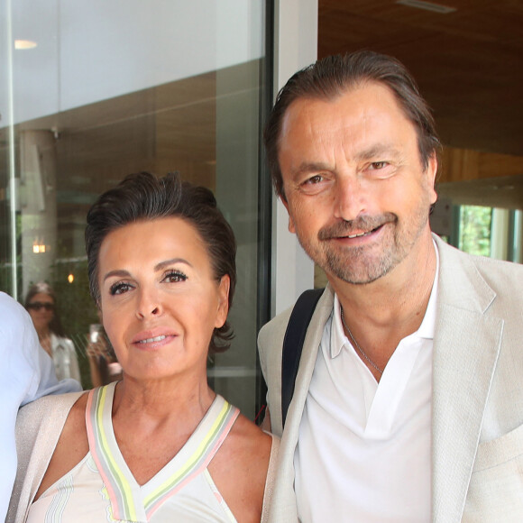 Henri Leconte et sa compagne Maria Dowlatshahi - Internationaux de France de Tennis de Roland Garros 2023 - Jour 08 à Paris le 04 Juin 2023. © Bertrand Rindoff / Bestimage