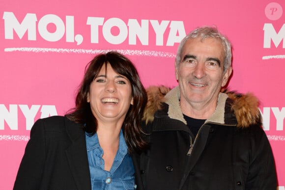 Estelle Denis et Raymond Domenech - Avant-première du film "Moi, Tonya" au cinéma l'UGC Normandie à Paris le 15 janvier 2018. © Coadic Guirec/Bestimage
