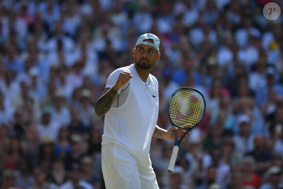 Nick Kyrgios a finalement réagi après une défaite en 2019 et depuis, il a remonté la pente
Finale du tournoi de Wimbledon "Novak Djokovic - Nick Kyrgios (4/6 - 6/3 - 6/4 - 7/6)", le 10 juillet 2022.