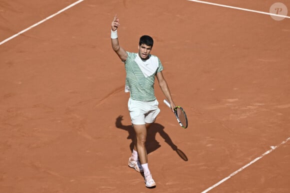 Carlos Alcaraz - Internationaux de France de tennis de Roland Garros 2023 à Paris, France, le 9 juin 2023. © Chryslene Caillaud/Panoramic/Bestimage