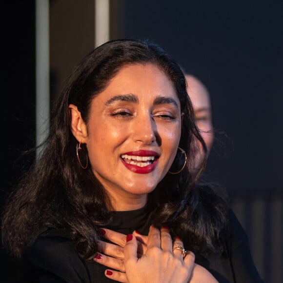 Ses parents étant des artistes renommés, elle espère qu'ils ne seront pas trop embêtés
Golshifteh Farahani à la première du film Tyler Rake 2 (Netflix) à Berlin le 9 juin 2023. 