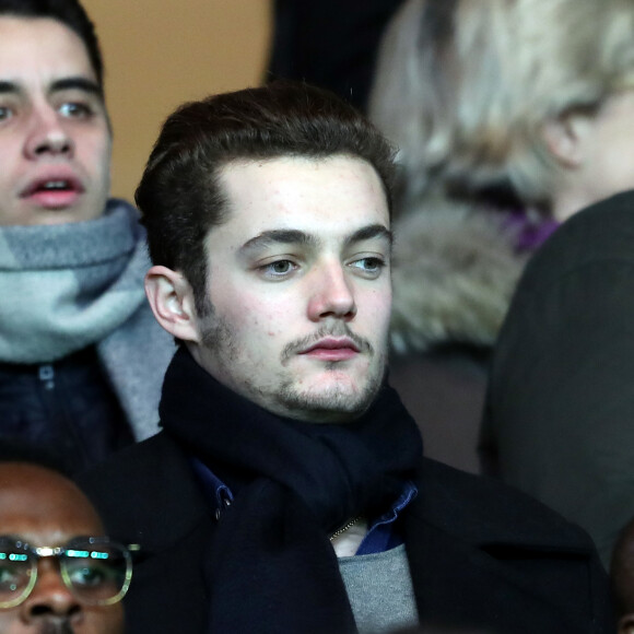 Louis Sarkozy - People au match de ligue 1 Paris Saint-Germain (PSG) - AS Monaco (1-1) au Parc des Princes à Paris, le 29 janvier 2017. 