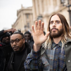 Jared Leto - Sorties du défilé de mode prêt-à-porter automne-hiver 2023/2024 "Vivienne Westwood (Andreas Kronthaler for Vivienne Westwood)" lors de la Fashion Week de Paris. Le 4 mars 2023 