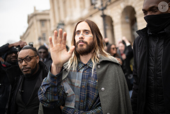 Jared Leto - Sorties du défilé de mode prêt-à-porter automne-hiver 2023/2024 "Vivienne Westwood (Andreas Kronthaler for Vivienne Westwood)" lors de la Fashion Week de Paris. Le 4 mars 2023 