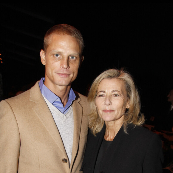 Arnaud Lemaire et Claire Chazal - People au défilé Haute Couture été 2011 Christian Dior au musée Rodin à Paris le 24 janvier 2011