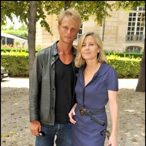 Arnaud Lemaire et Claire Chazal - Défilé Christian Dior Haute Couture au musée Rodin le 5 juillet 2010