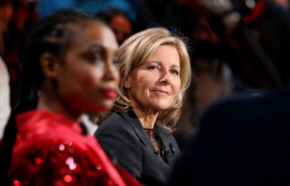 Exclusif - Claire Chazal - Enregistrement de l'émission "Le grand échiquier" à Paris, présentée par C.Chazal, et diffusée le 20 décembre sur France 3. Le 25 Novembre 2021 © Dominique Jacovides / Bestimage