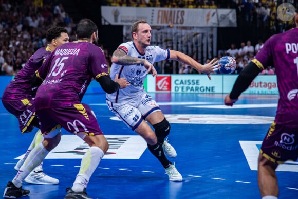 Durant le match, le journaliste Pawel Kotwica a été victime d'un arrêt cardiaque
 
Valentin Porte (Montpellier Handball) - Finale de la coupe de France de Handball : Le HBC Nantes bat Montpellier et décroche la deuxième Coupe de France de son histoire le 11 juin 2023. © Baptiste Autissier / Panoramic / Bestimage