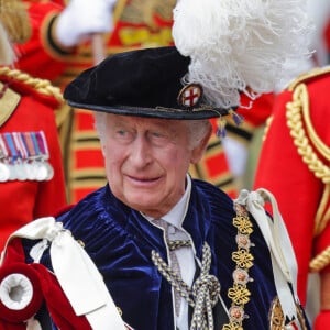 Le monarque suit de très près les investigations
Le roi Charles III d'Angleterre - La famille royale britannique assiste au service annuel de l'ordre de la jarretière à la chapelle St George du château de Windsor, Berkshire, Royaume Uni, le 19 juin 2023. 