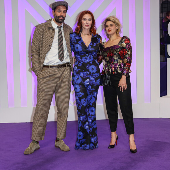 Mehdi Nebbou, Audrey Fleurot, Marie Denarnaud - Cérémonie d'ouverture du Festival Séries Mania à Lille le 17 mars 2023. © Stéphane Vansteenkiste/Bestimage 