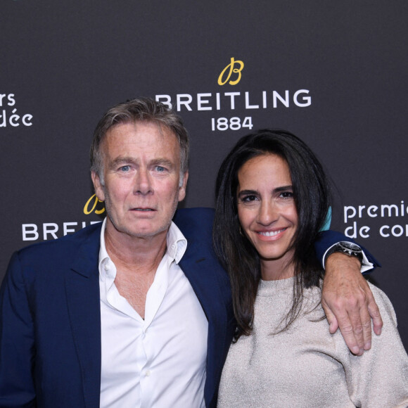 Exclusif - Franck Dubosc et sa femme Danièle - Dîner de charité Breitling à la Samaritaine pour l'association "Premiers de Cordée" à Paris le 14 novembre 2022. © Rachid Bellak/Bestimage 