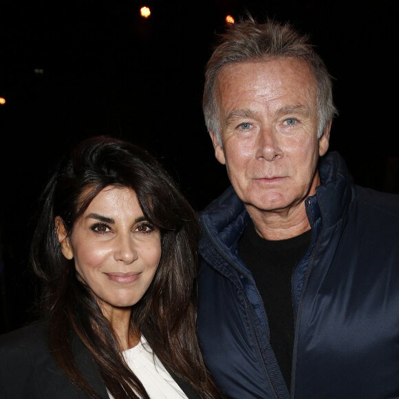 Franck Dubosc et Reem Kherici lors de la soirée de lancement du nouveau Range Rover au Pavillon Vendôme à Paris le 4 novembre 2021. © Veeren / Bestimage 