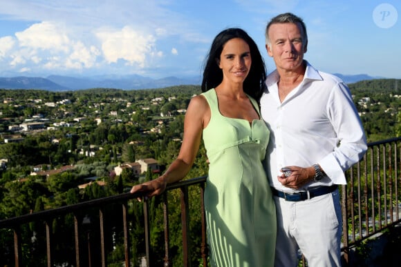 Franck Dubosc et sa femme Danièle durant la 1ère journée du Liban à Mougins le 1er août 2021, journée caritative, organisée par l'association "Mon Liban d'Azur"  © Bruno Bebert/Bestimage 