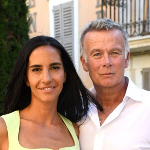 Exclusif - Franck Dubosc et sa femme Danièle durant la 1ère journée du Liban à Mougins, le 1er août 2021, journée caritative, organisée par l'association "Mon Liban d'Azur" © Bruno Bebert/Bestimage 