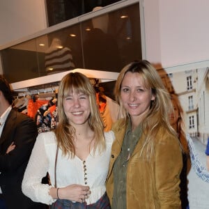 Exclusif - Sarah Lavoine et sa fille Yasmine - Vernissage du nouveau design éphémère de la boutique Comptoir Des Cotonniers de Saint-Sulpice à Paris, le 9 avril 2015.