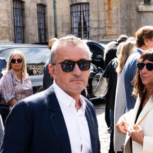 Christophe Dechavanne - Obsèques de Jean-Paul Belmondo en l'église Saint-Germain-des-Prés, à Paris le 10 septembre 2021. © JB Autissier / Panoramic / Bestimage