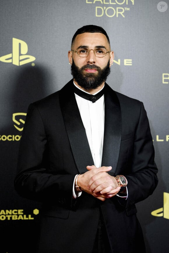 Karim Benzema - Photocall de la 66ème cérémonie du Ballon d’Or au Théâtre du Chatelet à Paris le 17 octobre 2022.