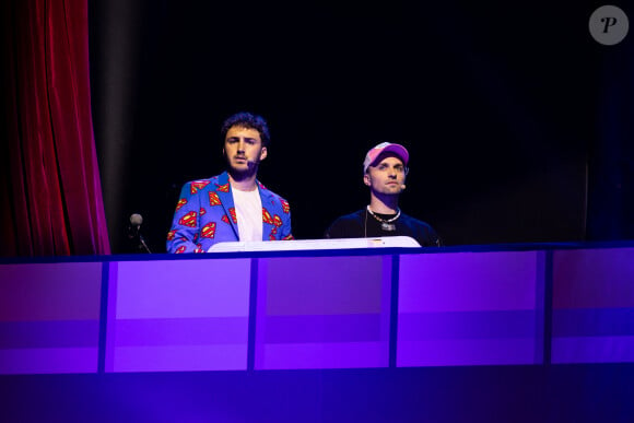 Guest, Squeezie - L'émission Zen de M.Biaggi investit le Zenith de Paris (devant plus de 7000 personnes qui se sont arrachés les places en quelques secondes) pour sa dernière de la saison le 26 juin 2023. © Jeremy Melloul / Bestimage