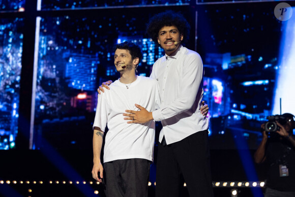 Maxime Biaggi, Grimkujow - L'émission Zen de M.Biaggi investit le Zenith de Paris (devant plus de 7000 personnes qui se sont arrachés les places en quelques secondes) pour sa dernière de la saison le 26 juin 2023. © Jeremy Melloul / Bestimage