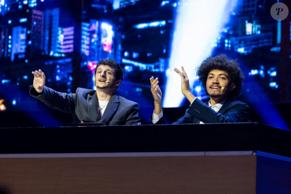 Maxime Biaggi, Grimkujow - L'émission Zen de M.Biaggi investit le Zenith de Paris (devant plus de 7000 personnes qui se sont arrachés les places en quelques secondes) pour sa dernière de la saison le 26 juin 2023. © Jeremy Melloul / Bestimage