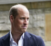 Guy Pelly, l'un de ses meilleurs amis et parrains du prince Louis, était notamment présent.
Le prince William, prince de Galles, lors d'une visite à l'atelier de menuiserie Faithworks à Bournemouth, le 26 juin 2023. Le prince de Galles effectue une tournée au Royaume-Uni pour lancer un projet visant à mettre fin à l'itinérance. 