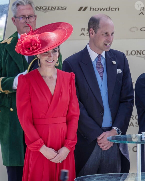 Le prince William, prince de Galles, et Catherine (Kate) Middleton, princesse de Galles - La famille royale britannique au meeting hippique Royal Ascot à Ascot, le 23 juin 2023.